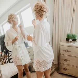 Flora Nikrooz Satin/Lace Robe